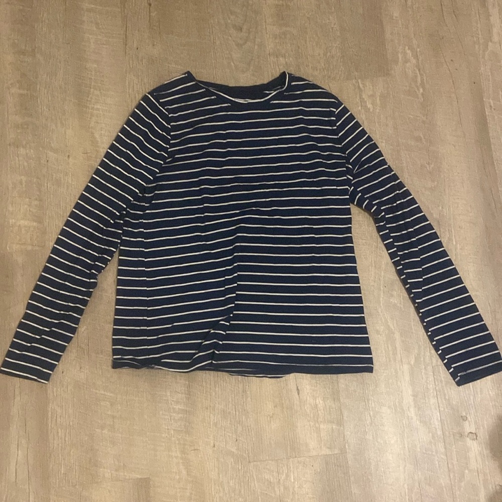 Blue shirt with white stripes, RU, (12-14) Large.